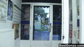 Slutty milf sucks and fucks at the convenience store