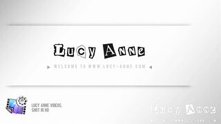 Lucy Anne strips out of her pink bikini