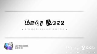 Lucy Anne in her tight green dress