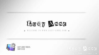 Lucy Anne is sexy in her white lingerie