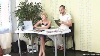 Sweet teen porked by her tutor