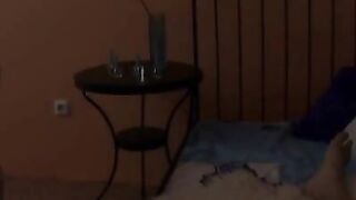 Horny chick performs handjob