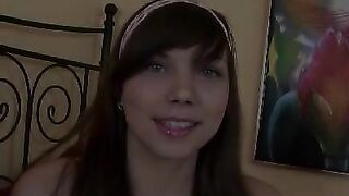 Crazy brunette fucked hard