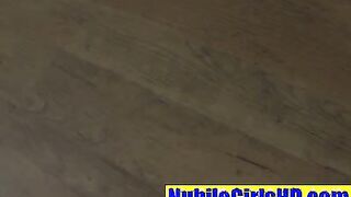 Hot brunette gets hard fucked