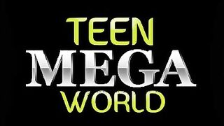 Teen blonde got double-teamed