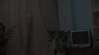 Masked ballerina fooling around