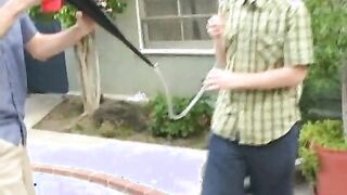 Threesome at college party