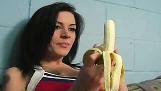 she gets in a good kick she laughs