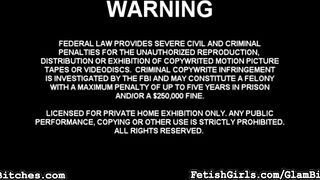 Glam ball busting femdom