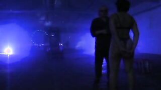 One woman severely handled with utter disregard.