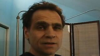 Hairy pussy gets clamped