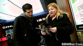 Sexy BBW with great tits fucked