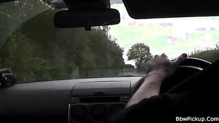 Horny fat brunette gets dicked