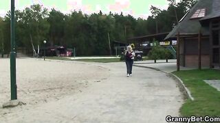 Old blowing outdoors