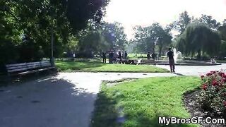 Cheating girlfriend loves new cock