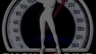 blonde Russian girl gives blowjob in car