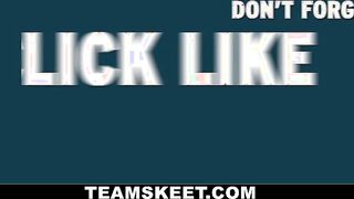 Rain Summer covered in oil all over her big tits