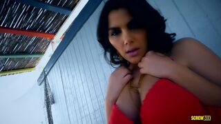 Screwbox - Valentina Nappi in lingerie strip show getting naked